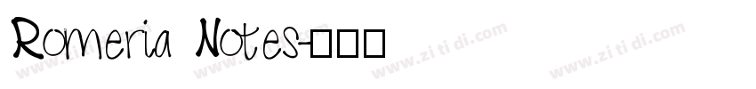 Romeria Notes字体转换